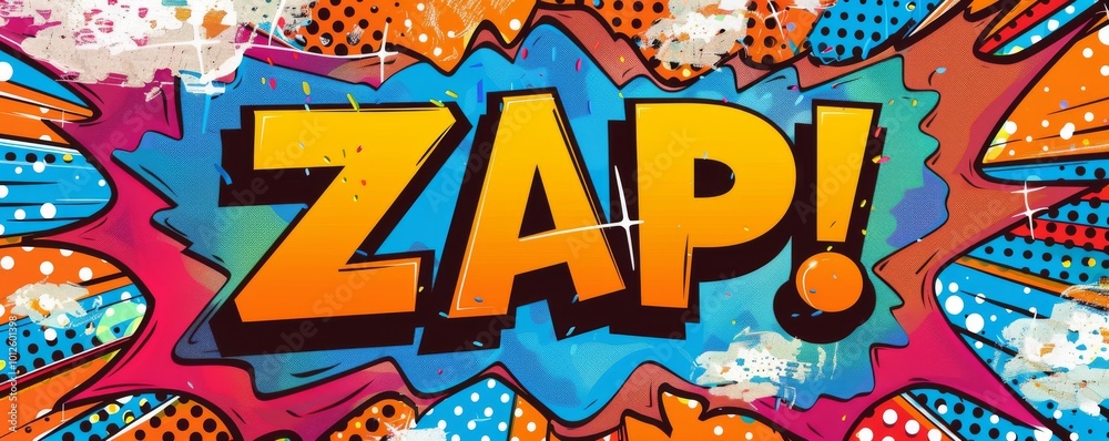 Obraz premium Fun pop art background with 