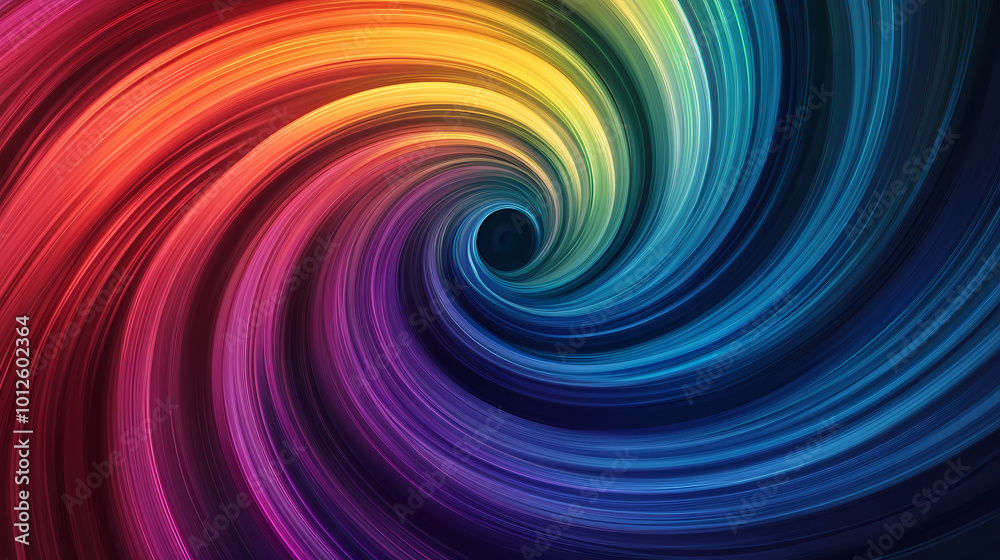 Clean and simple design with a minimalist rainbow swirl graphic. Minimalist Design. Illustration Clean and simple design with a minimalist rainbow swirl graphic. Minimalist Design. Illustration
