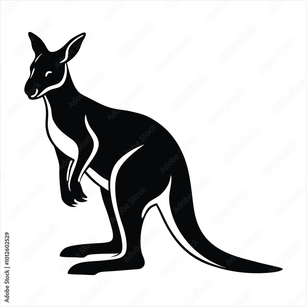 Kangaroo silhouette vector Kangaroo silhouette vector