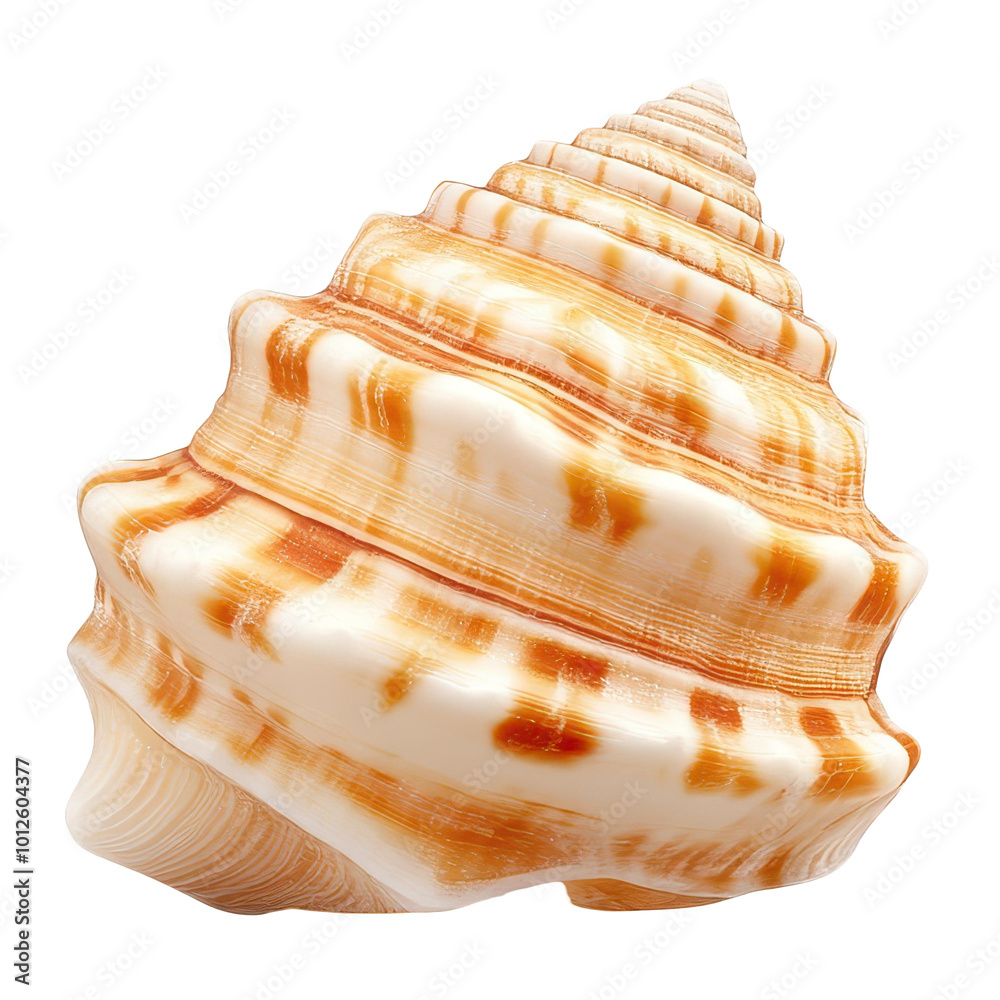 A delicate seashell with intricate patterns, beautifully isolated against a clean white background, showcasing natures art. A delicate seashell with intricate patterns, beautifully isolated against a clean white background, showcasing natures art.