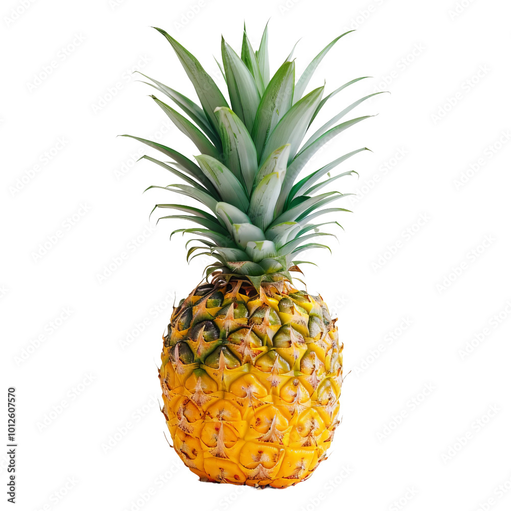 Fototapeta premium pineapple with a solid white backround