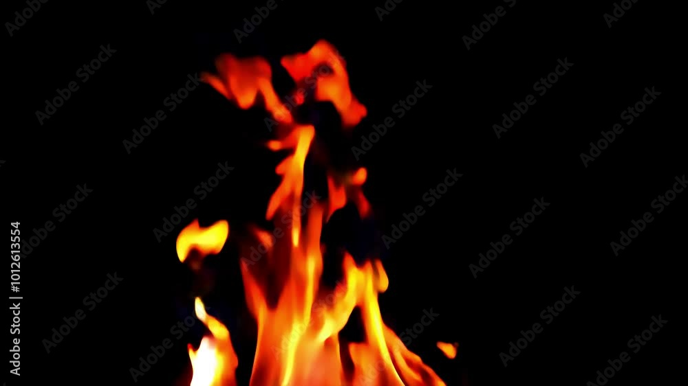 Flames rising up on a black background slow motion, fire, energy, flame. Generative AI Flames rising up on a black background slow motion, fire, energy, flame. Generative AI
