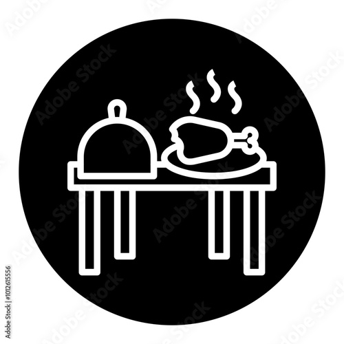 Thanksgiving Feast Vector Icons
