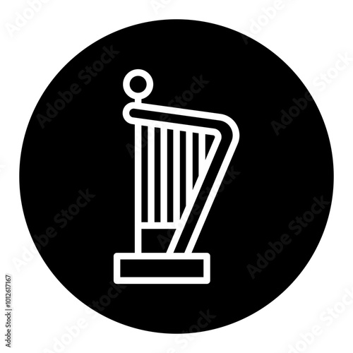 Harpist Vector Icons