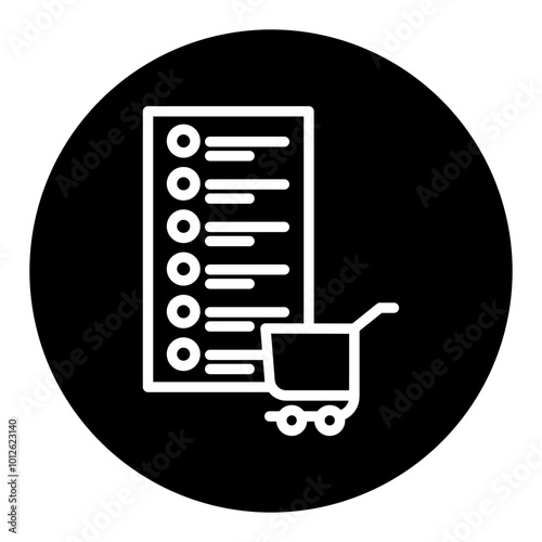 Shopping List Vector Icons