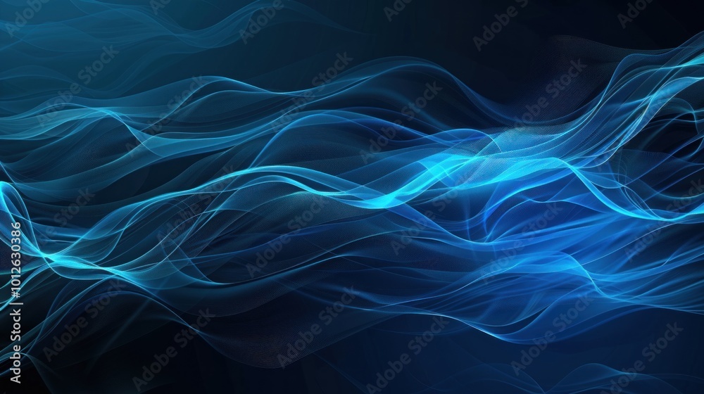 Abstract Blue Waves Abstract Blue Waves