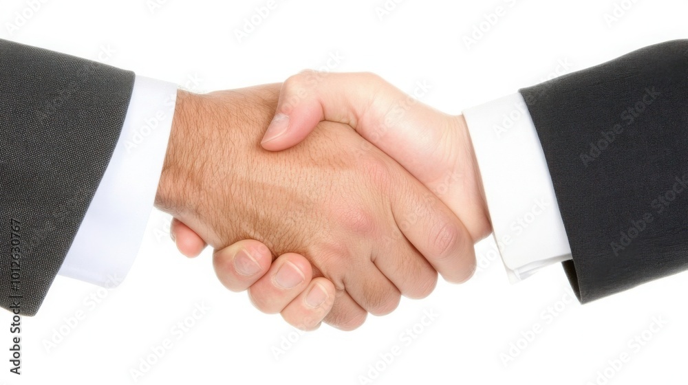 Handshake Over Table Signifying Agreement and Trust Handshake Over Table Signifying Agreement and Trust