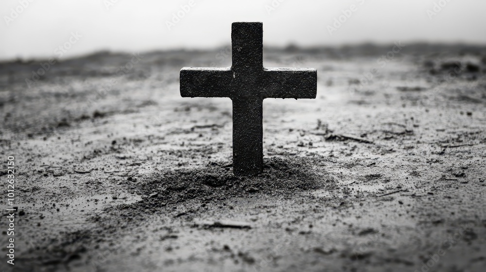 Cross on ground Cross on ground