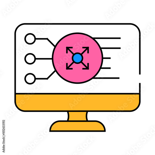 traffic control line icon vector. traffic control sign. isolated symbol illustration
