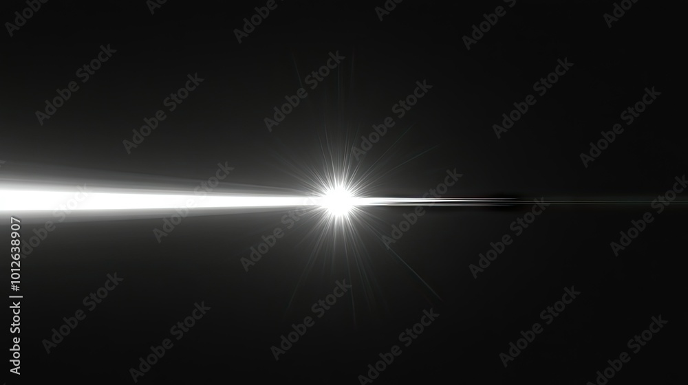 A single intense beam of white light piercing through a pitch-black background, creating sharp contrasts and glowing edges. The light scatters slightly as it moves forward. A single intense beam of white light piercing through a pitch-black background, creating sharp contrasts and glowing edges. The light scatters slightly as it moves forward.