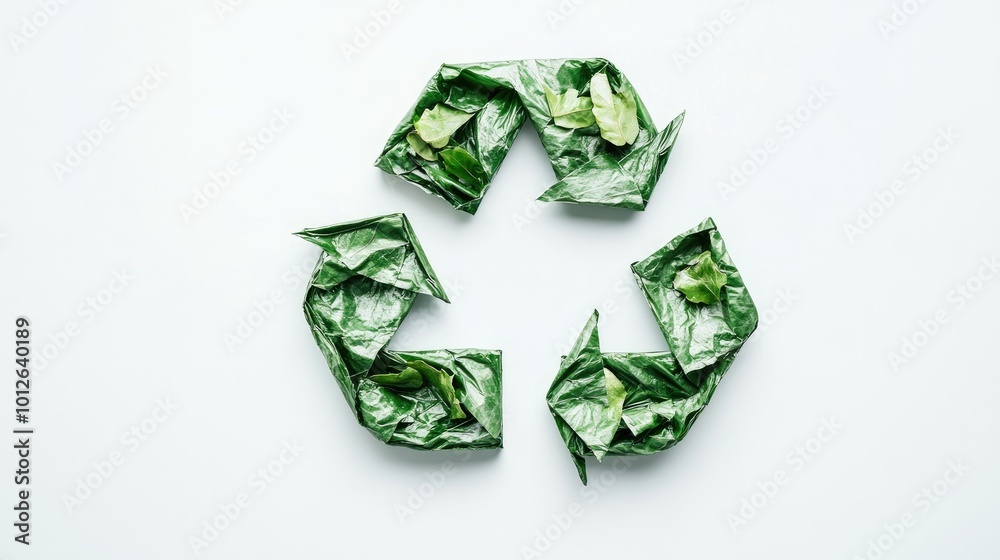 A striking green recycle symbol on a pure white background, symbolizing eco-consciousness and the need for sustainability, with ample space for custom messages or graphics. A striking green recycle symbol on a pure white background, symbolizing eco-consciousness and the need for sustainability, with ample space for custom messages or graphics.
