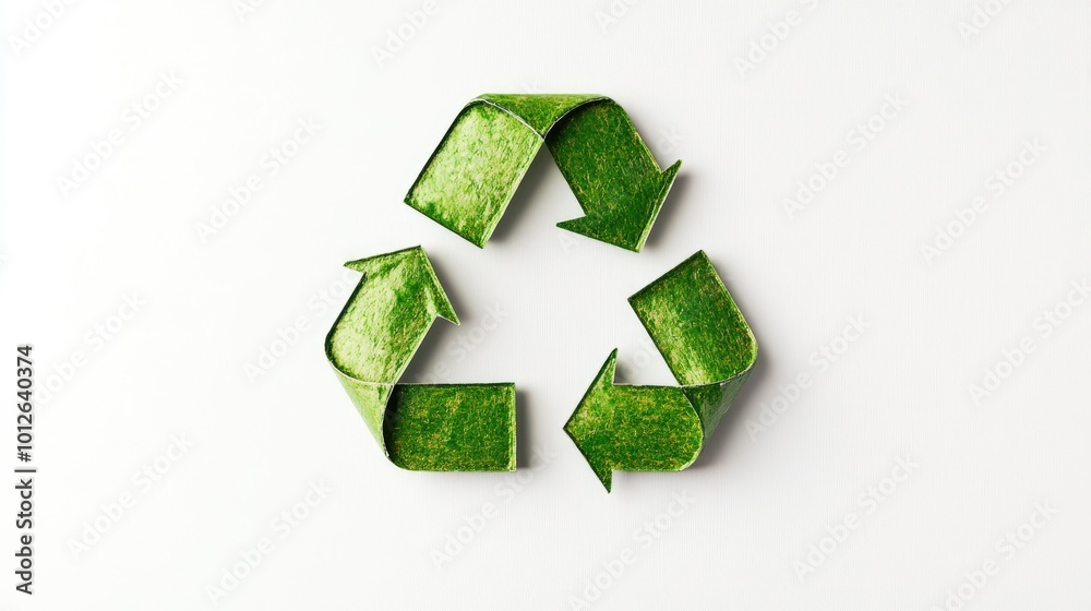 A striking image of a green recycle symbol on a white background, conveying the message of environmental stewardship with plenty of space for captions or branding. A striking image of a green recycle symbol on a white background, conveying the message of environmental stewardship with plenty of space for captions or branding.