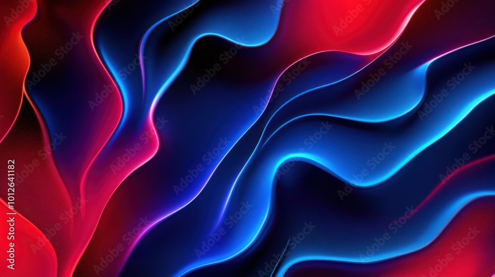 Obraz premium Abstract Neon Waves