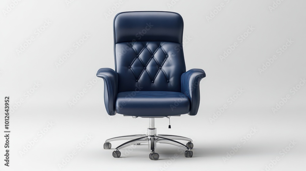 Office Chair front view full length isolate on transparency background Office Chair front view full length isolate on transparency background