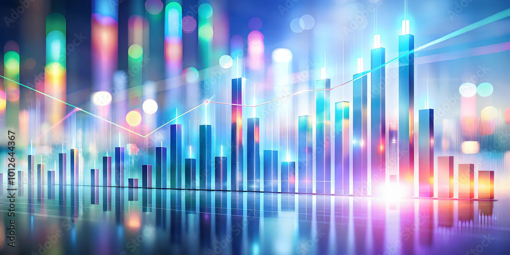 Soft Abstract Background with Floating Holographic Bar Graphs for Data Analysis and Financial Planning - Corporate Marketing Photo Stock Concept Soft Abstract Background with Floating Holographic Bar Graphs for Data Analysis and Financial Planning - Corporate Marketing Photo Stock Concept