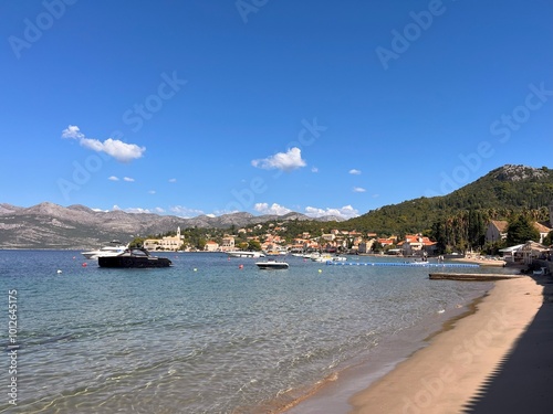 view of the beach in the island of island