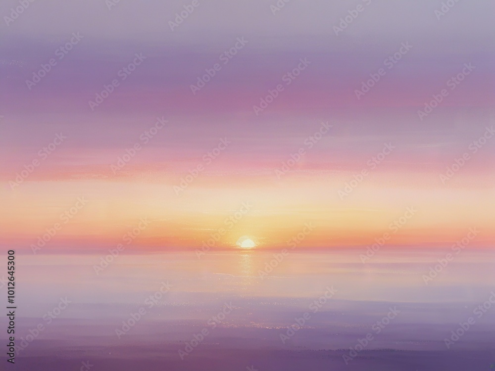 sunset over the sea