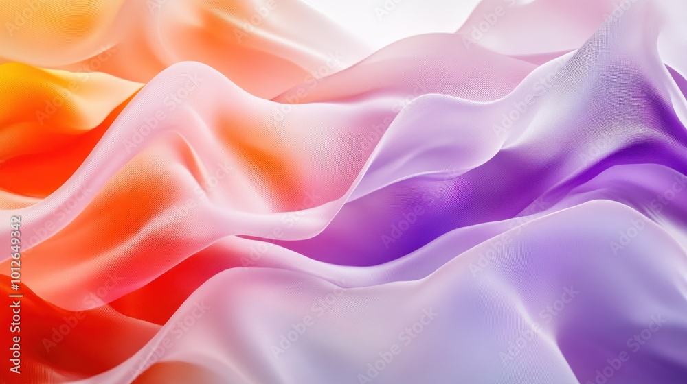 Fototapeta premium Abstract Colorful Fabric Waves