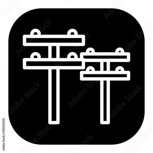 Electric Pole Vector Icons