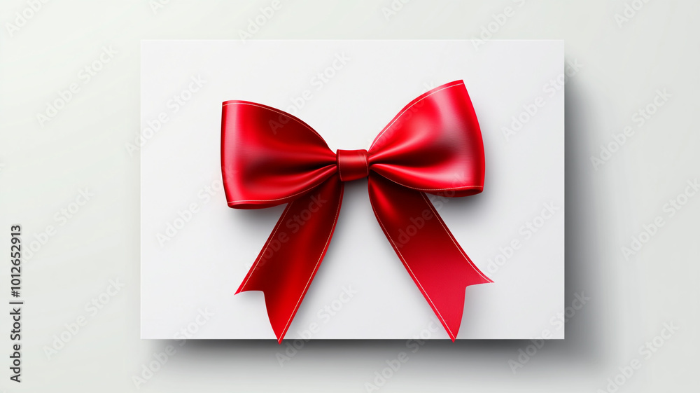 A beautifully wrapped Christmas gift with a red ribbon ready for celebration on Christmas Day A beautifully wrapped Christmas gift with a red ribbon ready for celebration on Christmas Day