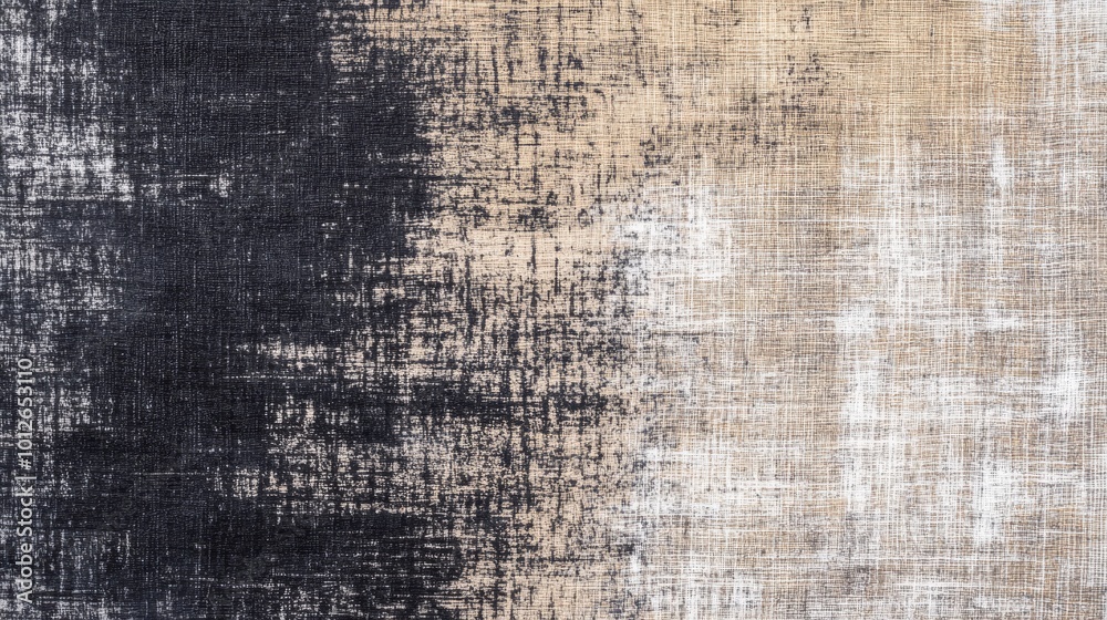 Abstract Black and White Grunge Texture with Woven Fabric Pattern Abstract Black and White Grunge Texture with Woven Fabric Pattern