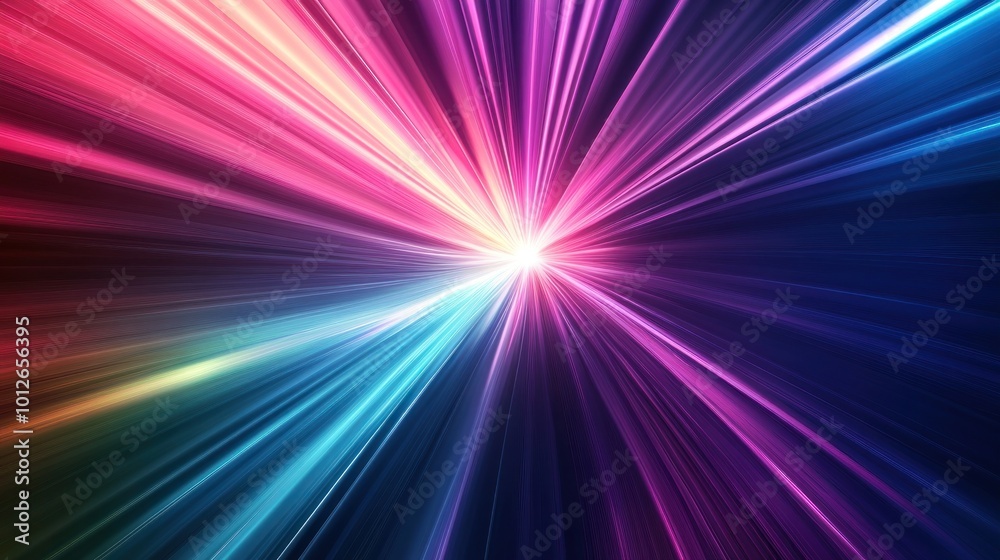 Abstract Colorful Light Rays Abstract Colorful Light Rays
