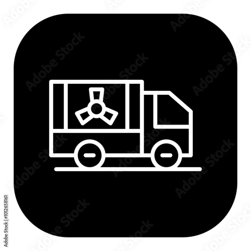 Nuclear Truck Vector Icons