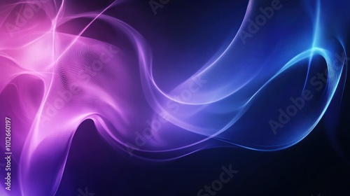 Abstract Purple and Blue Swirls