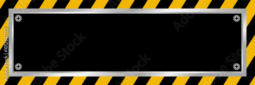 black yellow construction background. template design for banner, poster, social media, web.