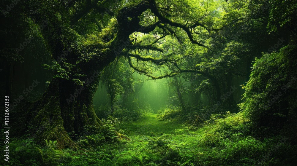 Obraz premium Mystical Forest Path