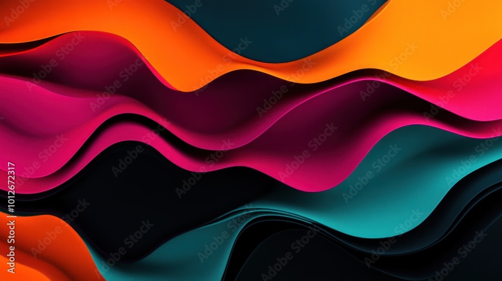 Abstract Colorful Waves Abstract Colorful Waves