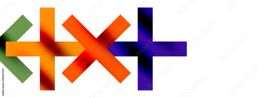 Obraz premium Colorful squares, lines minimal abstract background. Vector Illustration For Wallpaper, Banner, Background, Card, Book Illustration, landing page