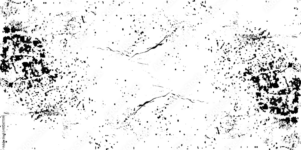 Dark Messy Dust Overlay Distress Background. Grunge Black And White Urban Vector Texture Template. Dark Messy Dust Overlay Distress Background. Grunge Black And White Urban Vector Texture Template.
