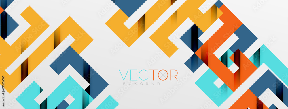Obraz premium Color bend lines with shadow texture effect. Vector Illustration For Wallpaper, Banner, Background, Card, Book Illustration, landing page