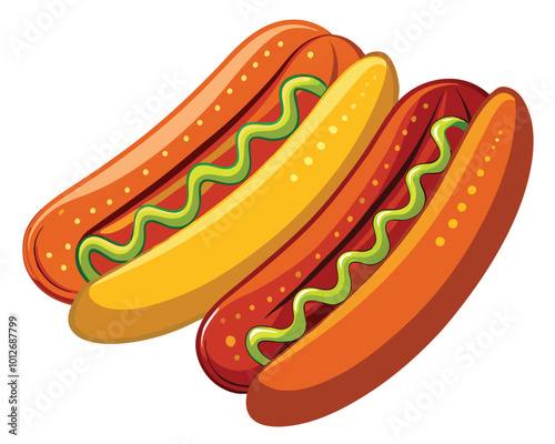 Hot dog vector