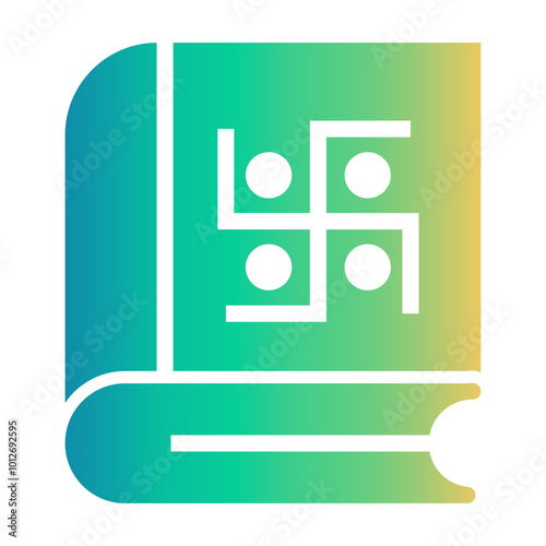 vedas book Gradient icon