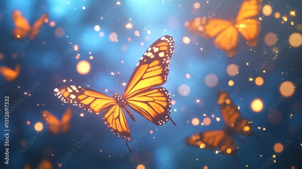 Butterflies in Flight Butterflies in Flight