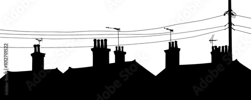 Housing roof silhouette