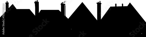 Housing roof silhouette