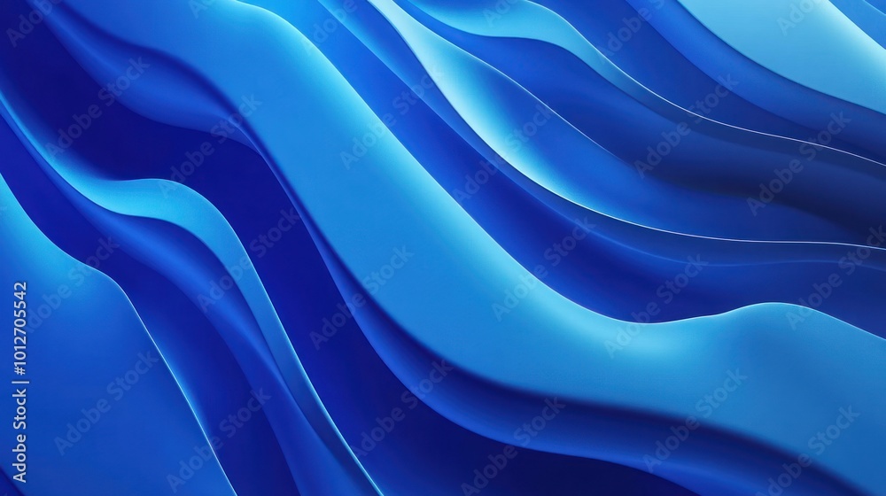 Obraz premium Abstract Blue Waves
