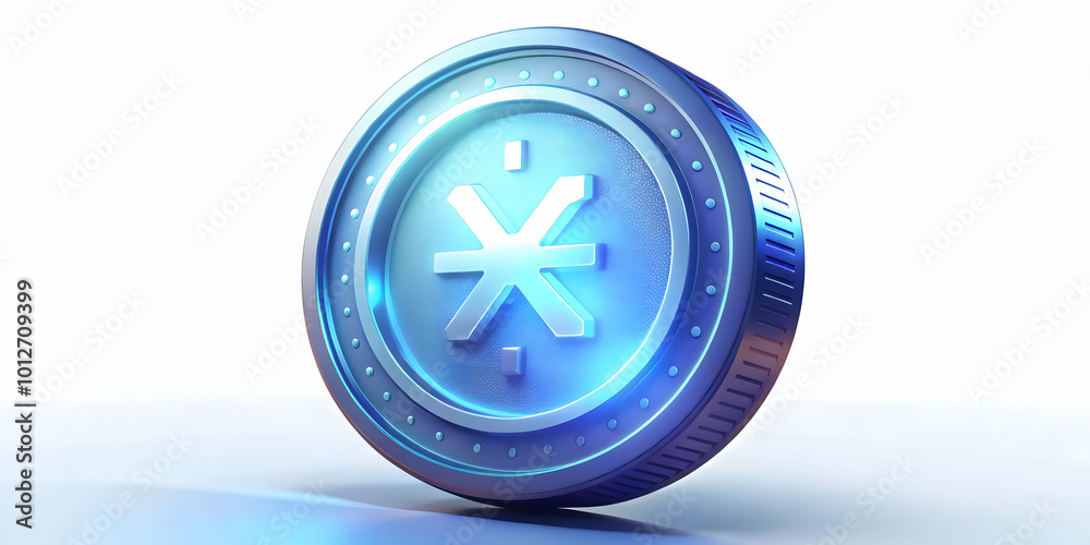 Macro Shot of a Glowing Promotional Coin with Currency Symbols - Financial Promotions and Advertising Copy Space Concept in Photo Stock Macro Shot of a Glowing Promotional Coin with Currency Symbols - Financial Promotions and Advertising Copy Space Concept in Photo Stock