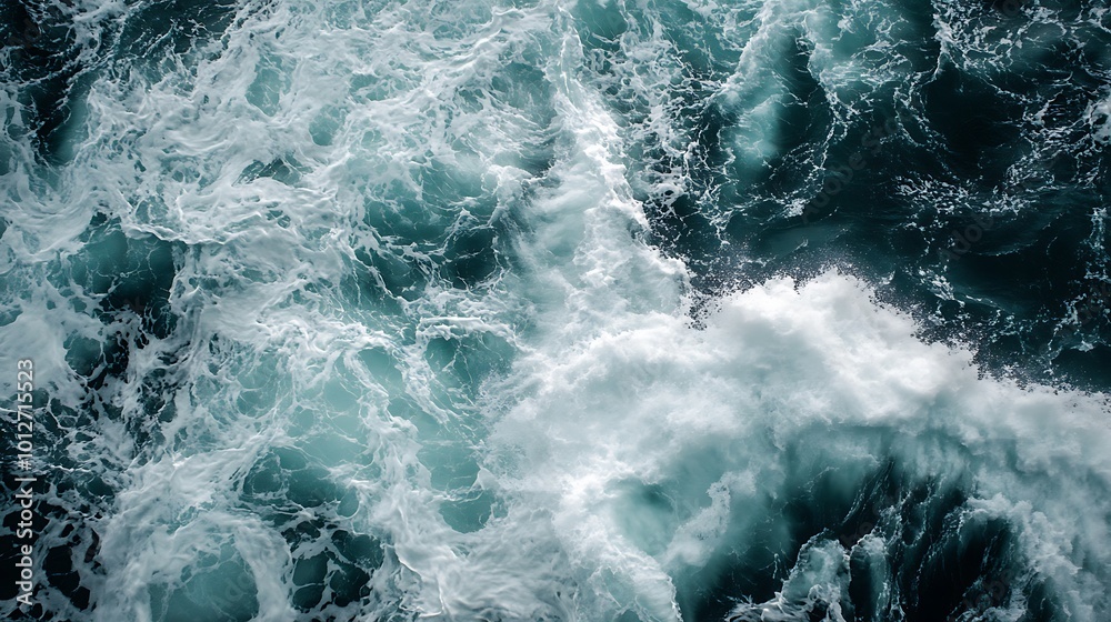 Ocean Waves Crashing and Whipping Up Foam Ocean Waves Crashing and Whipping Up Foam