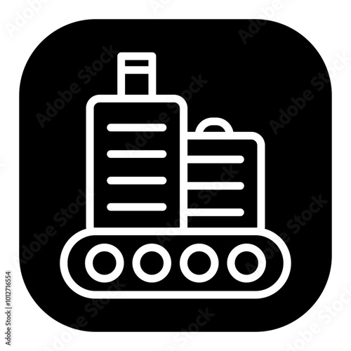 Luggage Conveyor Vector Icons