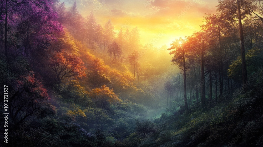 Obraz premium Golden Hour Forest