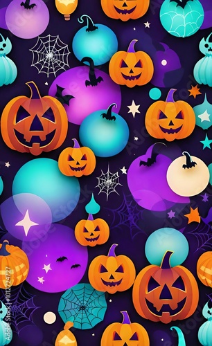 halloween seamless background