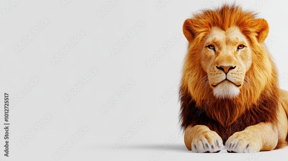 A majestic lion, the king of the jungle, sits with a powerful and regal presence, showcasing its strength and dominance. A majestic lion, the king of the jungle, sits with a powerful and regal presence, showcasing its strength and dominance.