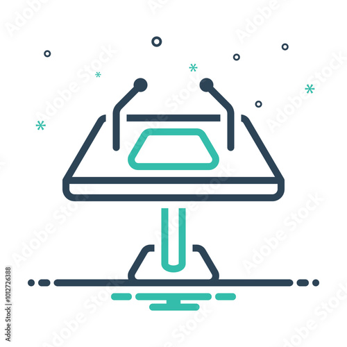 Mix icon for speech