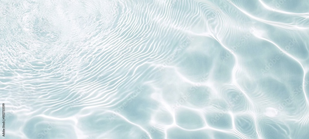 Obraz premium Abstract Water Texture with Ripples and Reflections