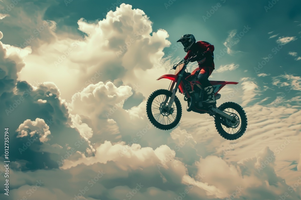 Motorcycle rider performs daring stunt during show Motorcycle rider performs daring stunt during show
