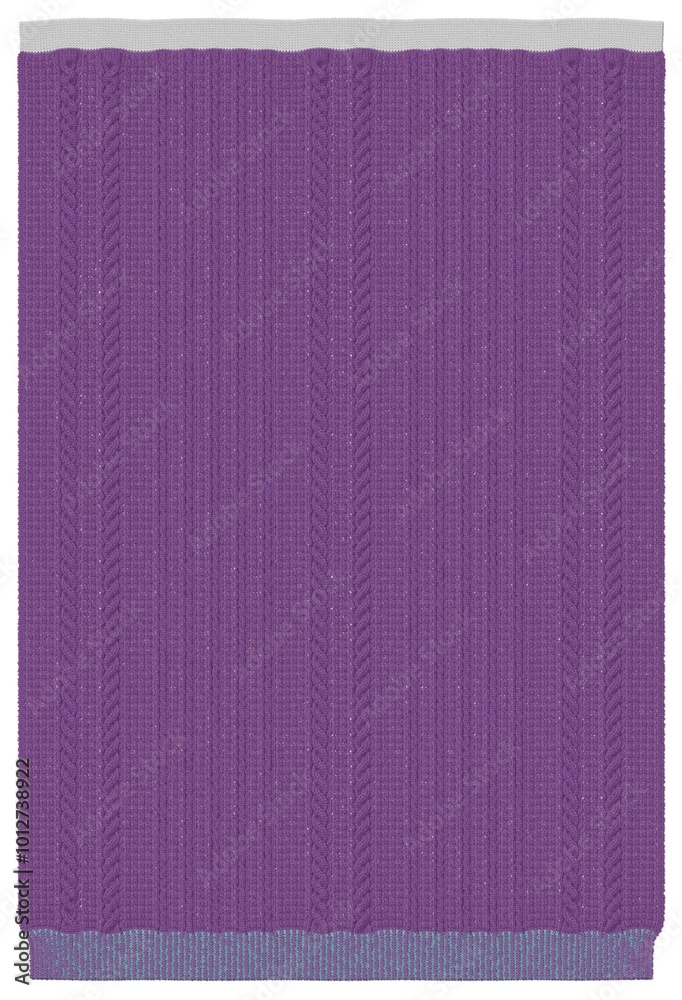 Fototapeta premium Fabric, purple textured woven fabric with ribbed pattern and grey border featuring purple fabric, textured fabric, ribbed fabric